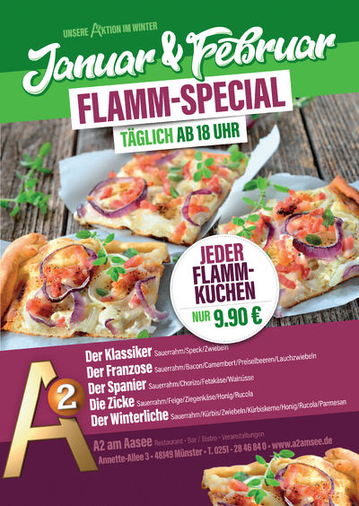 FLAMMKUCHEN Aktion im Winter